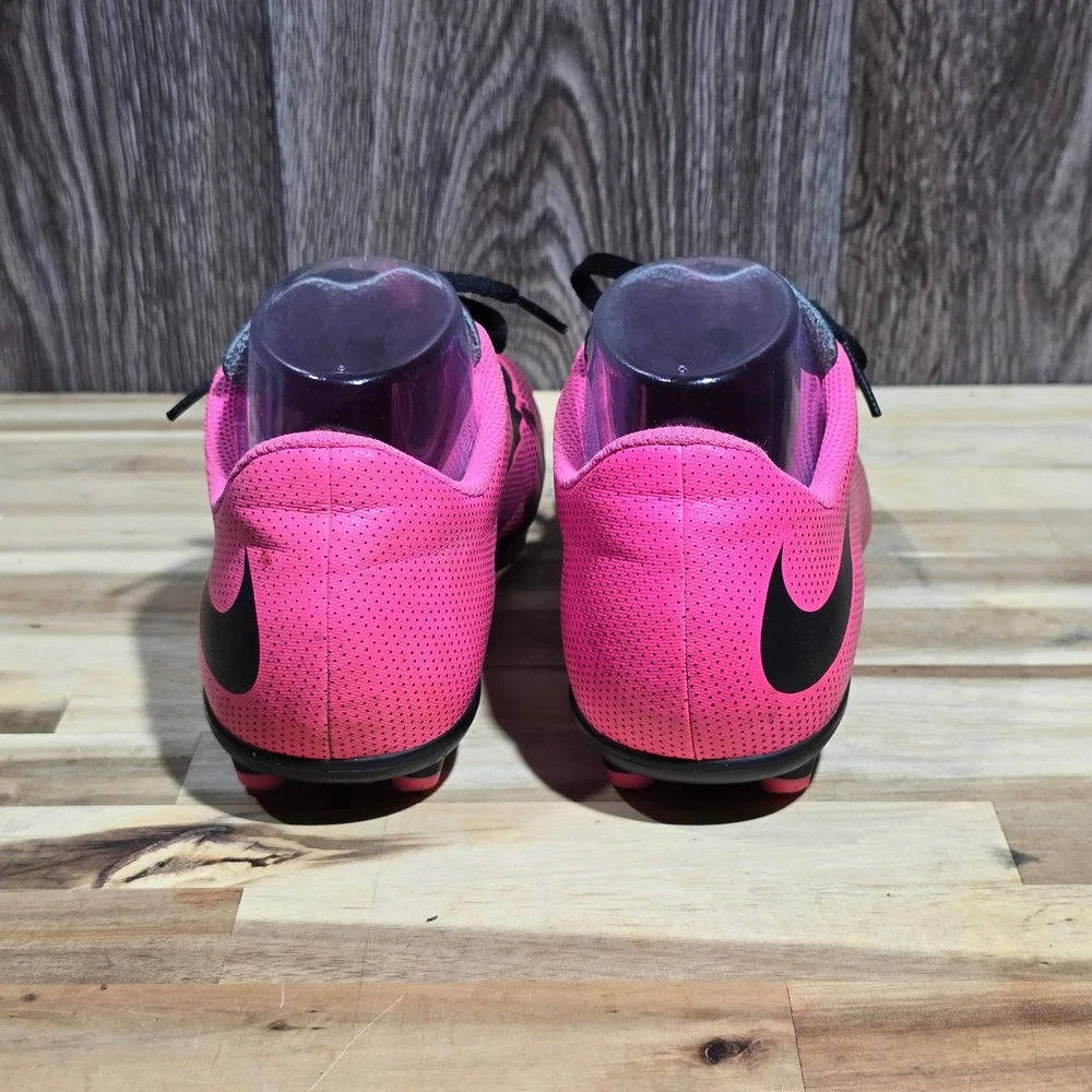Nike‎ Jr. Bravata II FG Soccer Cleats Firm Ground Youth Size 4.5Y Pink Black